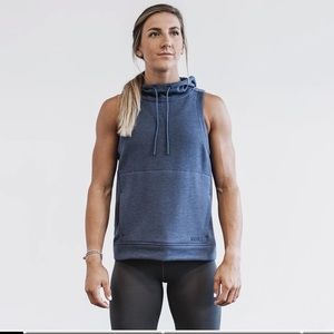 NoBull micro plush sleeveless hoodie
